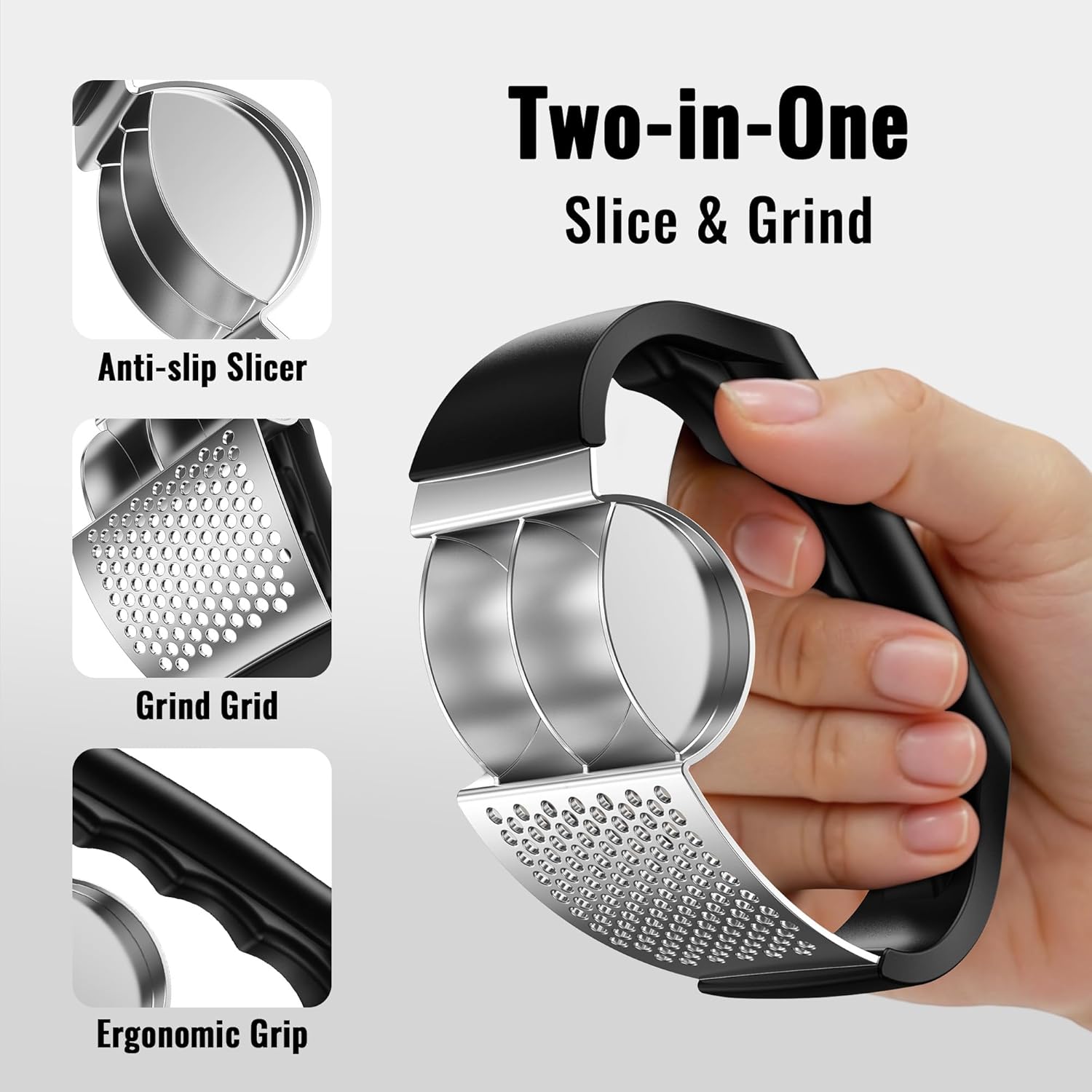 Stainless Steel Garlic Press
