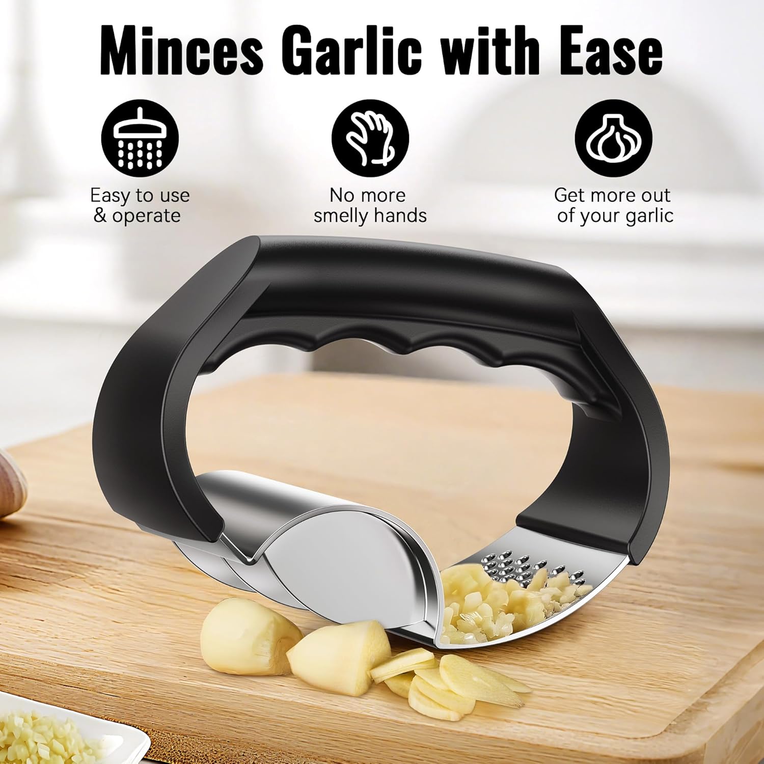 Stainless Steel Garlic Press