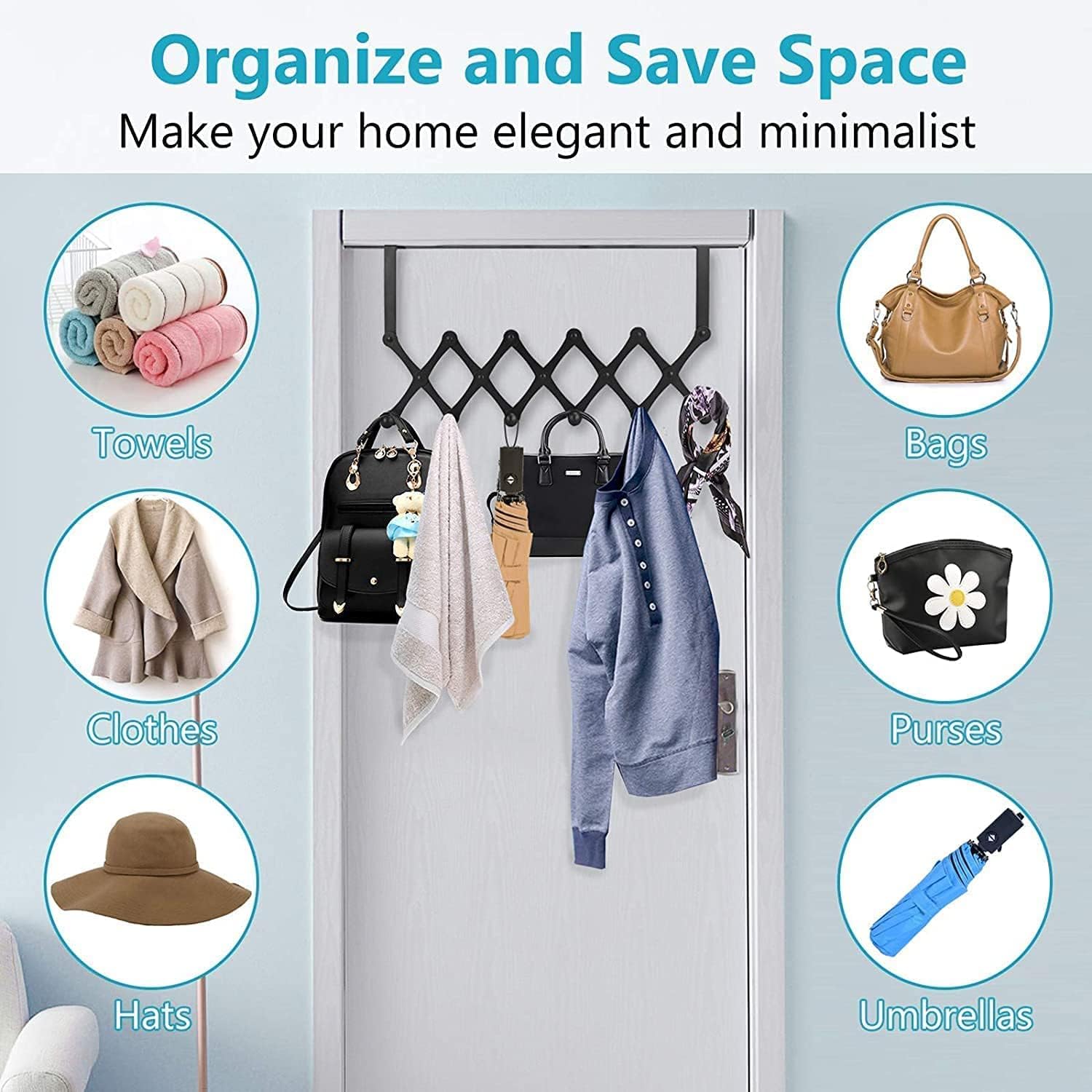 Portable Stainless Steel Door Hanger