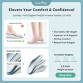 [২ - জোড়া]- Arch Support Height Increase Insoles (1.5 inch)