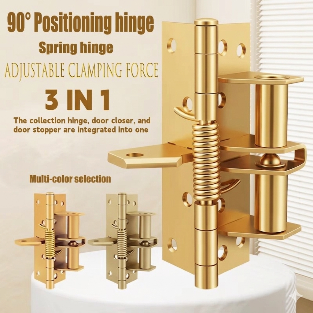 Automatic Closing 90° Hinge - Golden