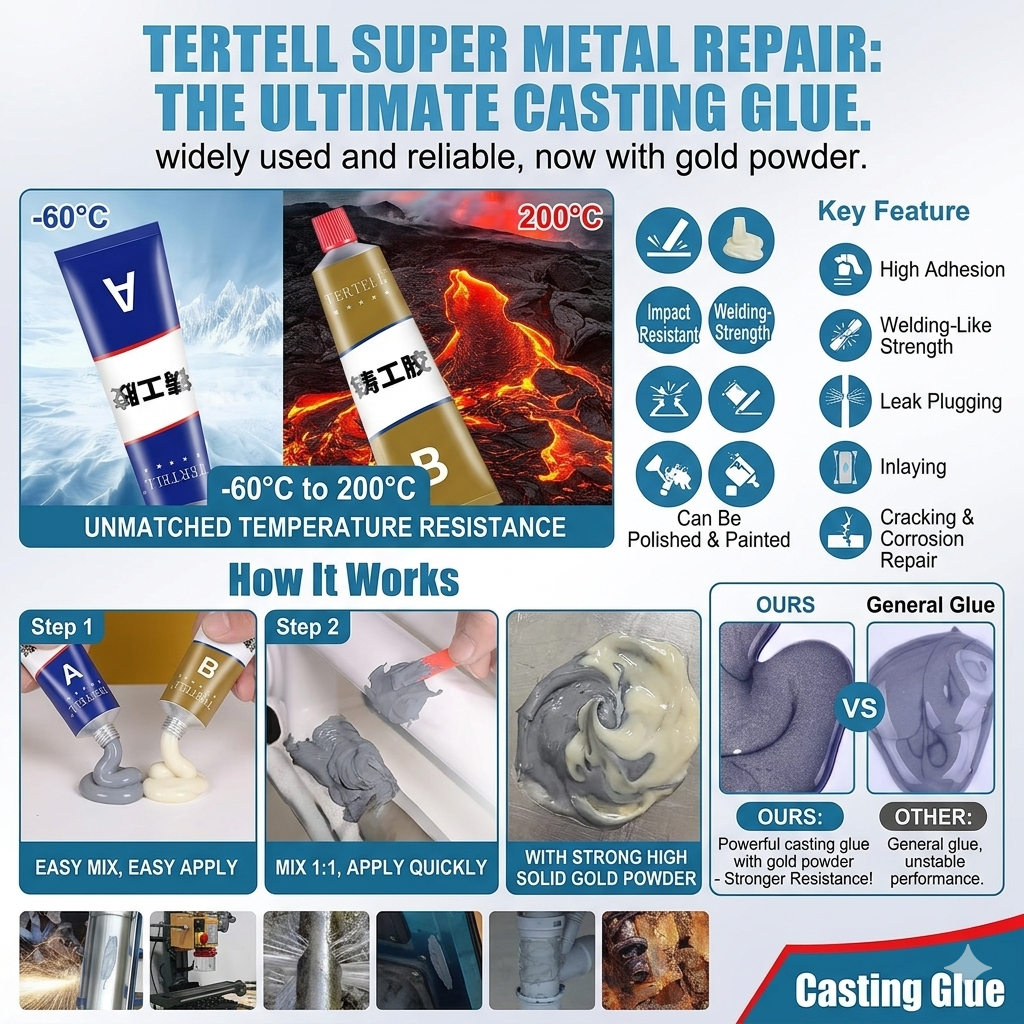 Waterproof Heat Resistance Metal Repair Paste