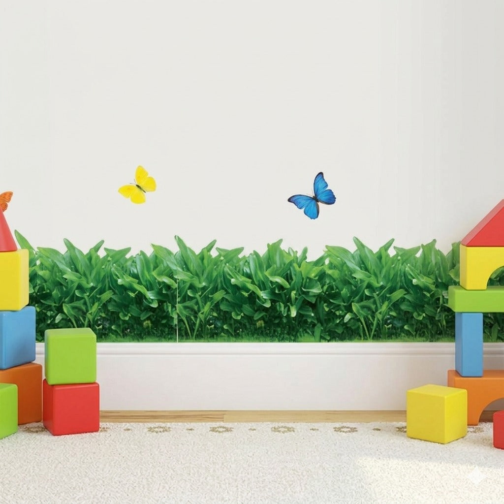 High-Quality Grass Butterfly Wall Sticker