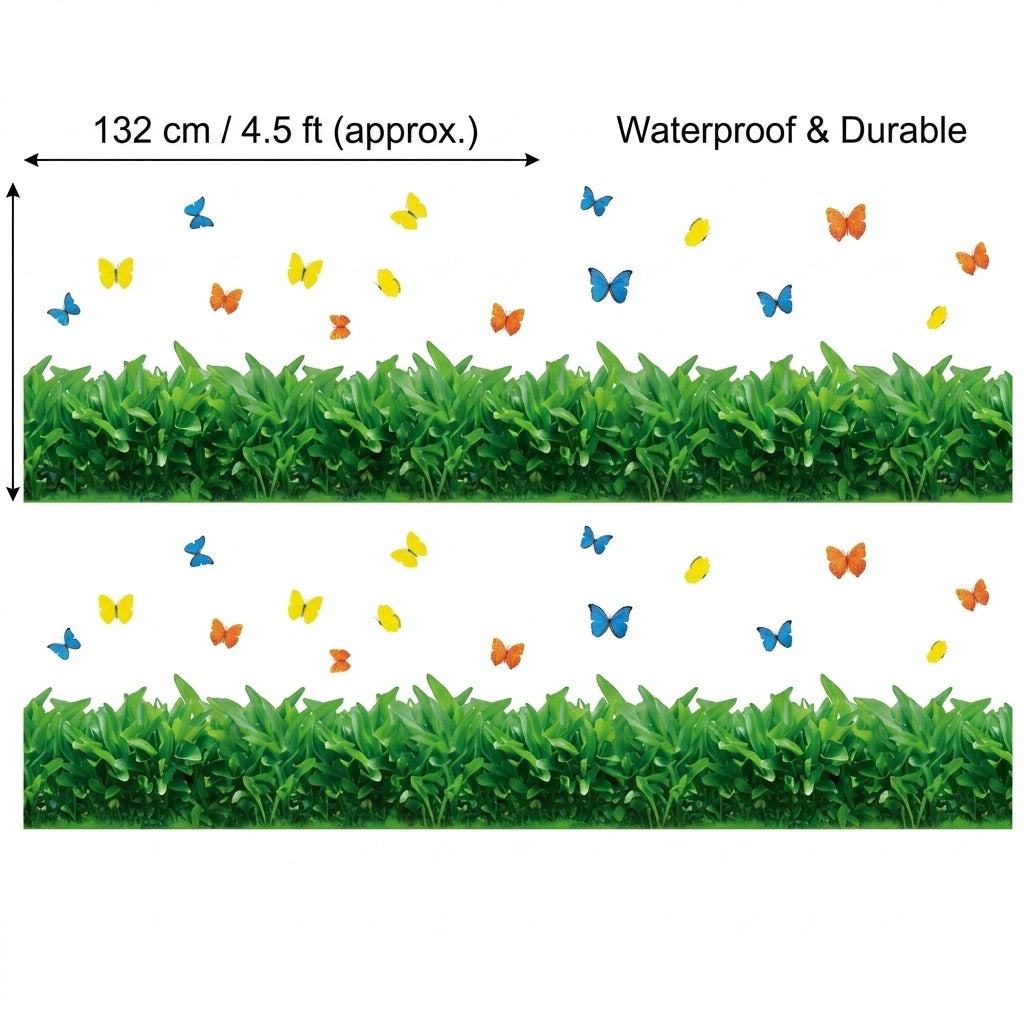 High-Quality Grass Butterfly Wall Sticker