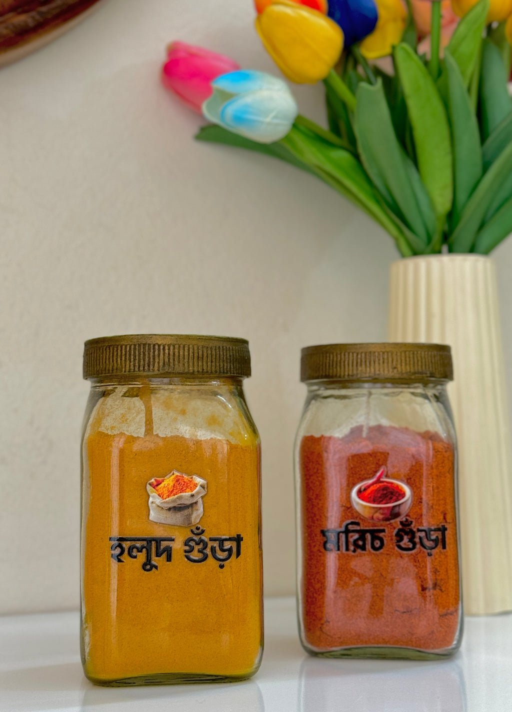 (Combo Bangla+English)- Permanent Kitchen Label Sticker