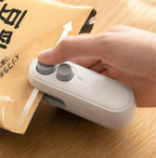 2-in-1 Mini Portable Heat Sealer | USB Rechargeable Food Storage & Plastic Bag Sealing Machine