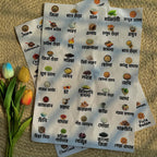 (Combo Bangla+English)- Premium Permanent Kitchen Label Sticker