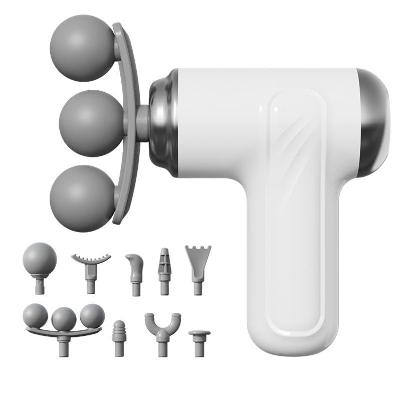 Fascia Gun – Multi-Head Muscle Massager for Neck, Arm, Leg & Full Body Relaxation
