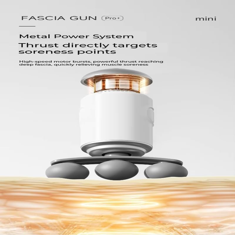 Fascia Gun – Multi-Head Muscle Massager for Neck, Arm, Leg & Full Body Relaxation