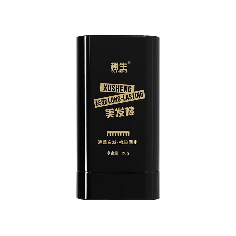 Xusheng Long-Lasting Hair Dye, 0.7 oz with Hair Bar and Comb (Black, 20g)