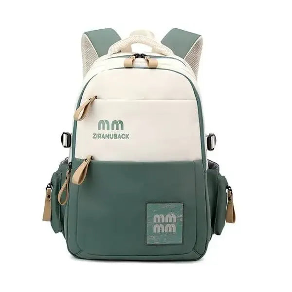 Luxury-Style School Bag -[Green- Version 04]