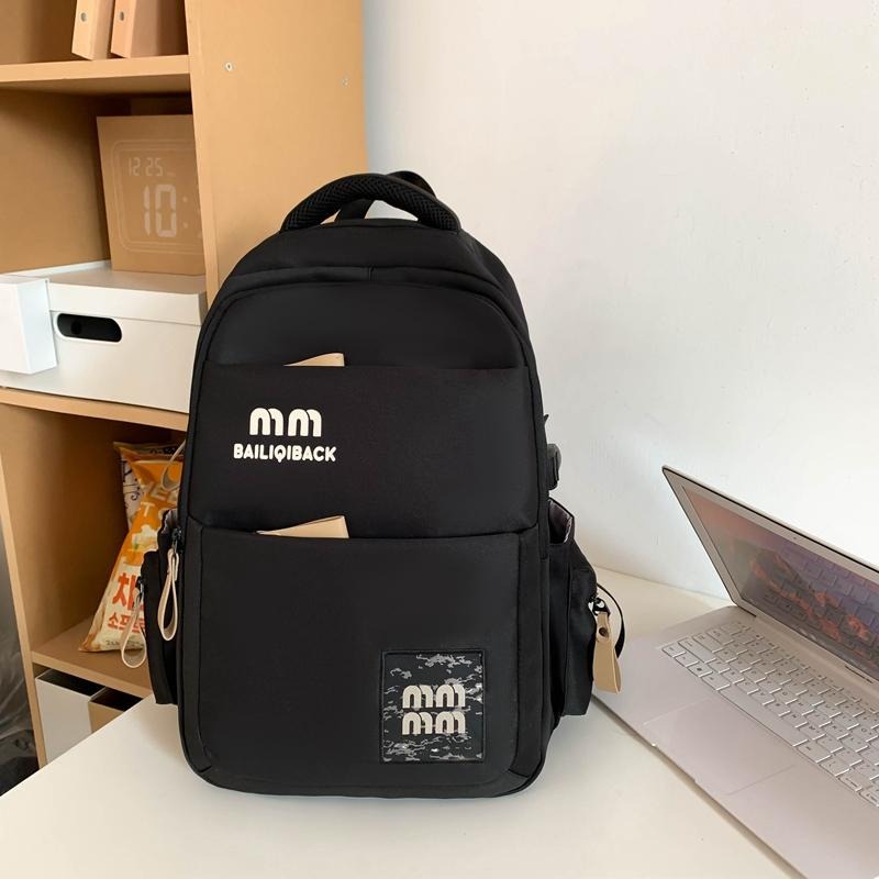 Luxury-Style School Bag -[Black- Version 04]