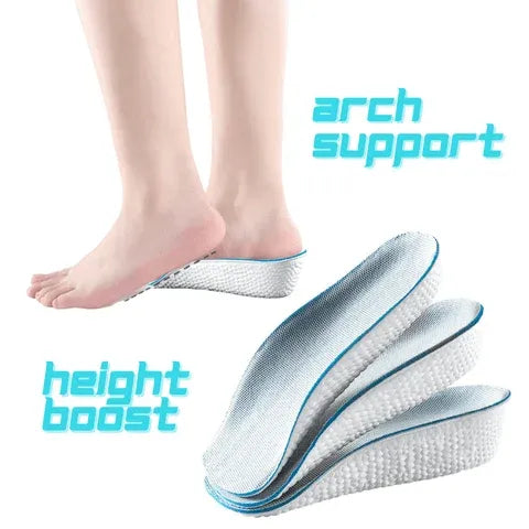 [২ - জোড়া]- Arch Support Height Increase Insoles (1.5 inch)