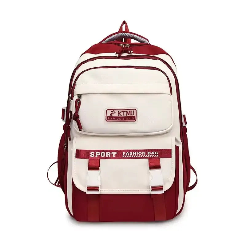 Luxury-Style Waterproof School Bag -[Maroon -Version 02]