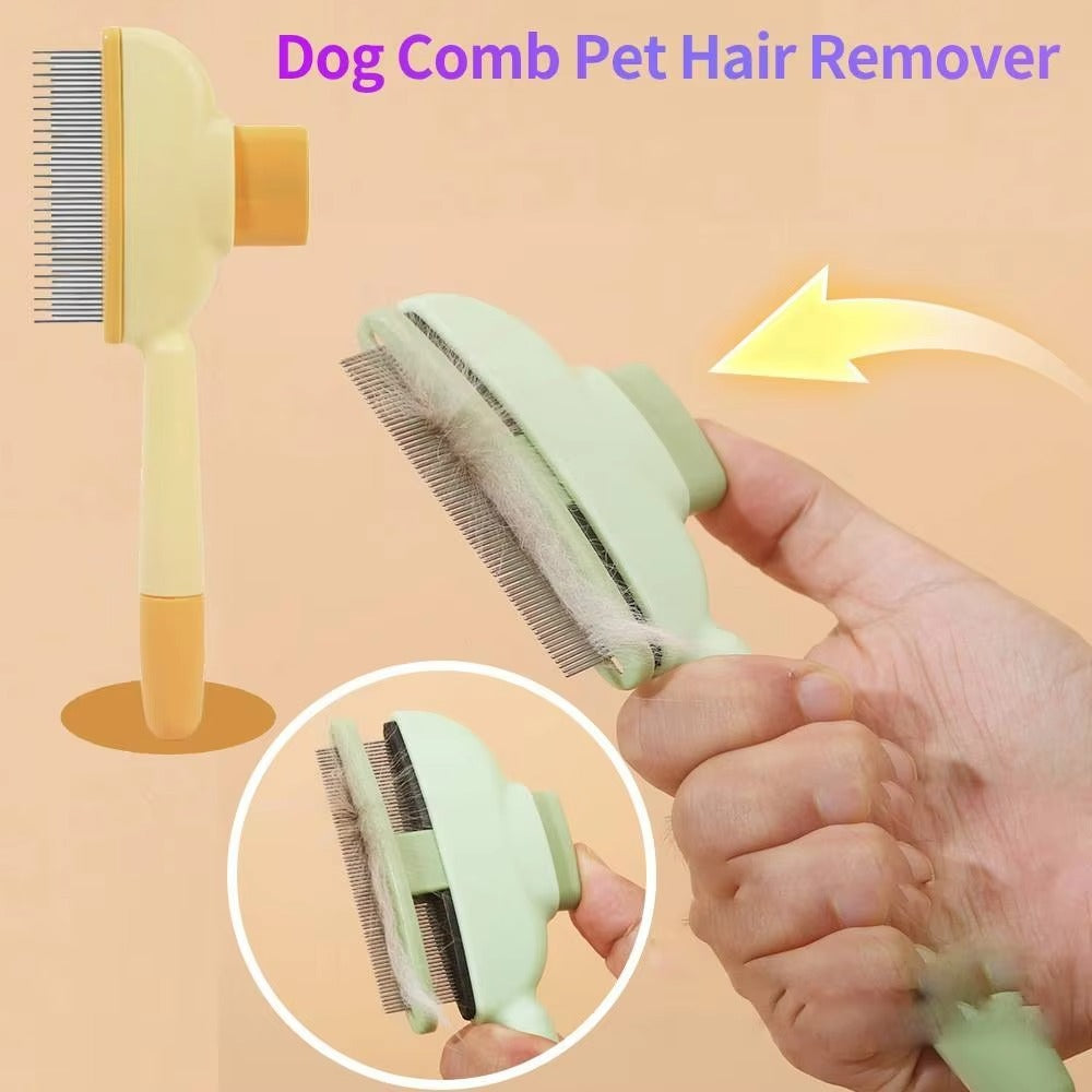 Stainless Steel Pet Grooming Brush- Dog and Cat Hair Remover