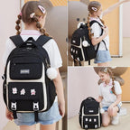 High-capacity Cute School Bag for Primary & High School -[Black]
