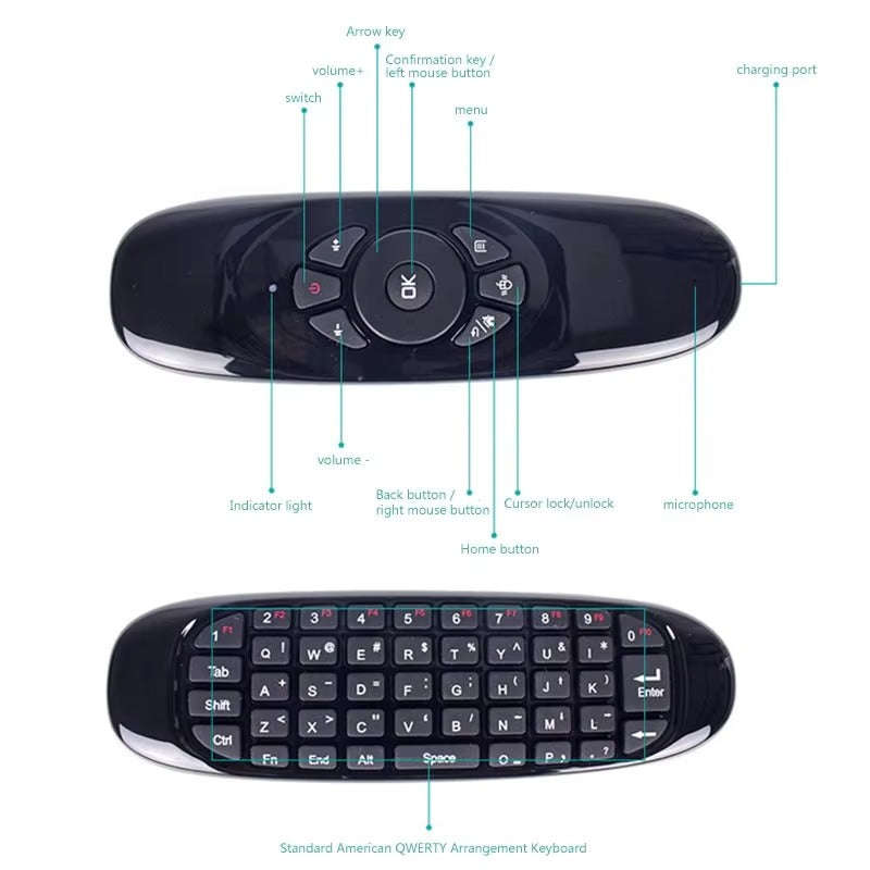 Mini Keyboard Remote