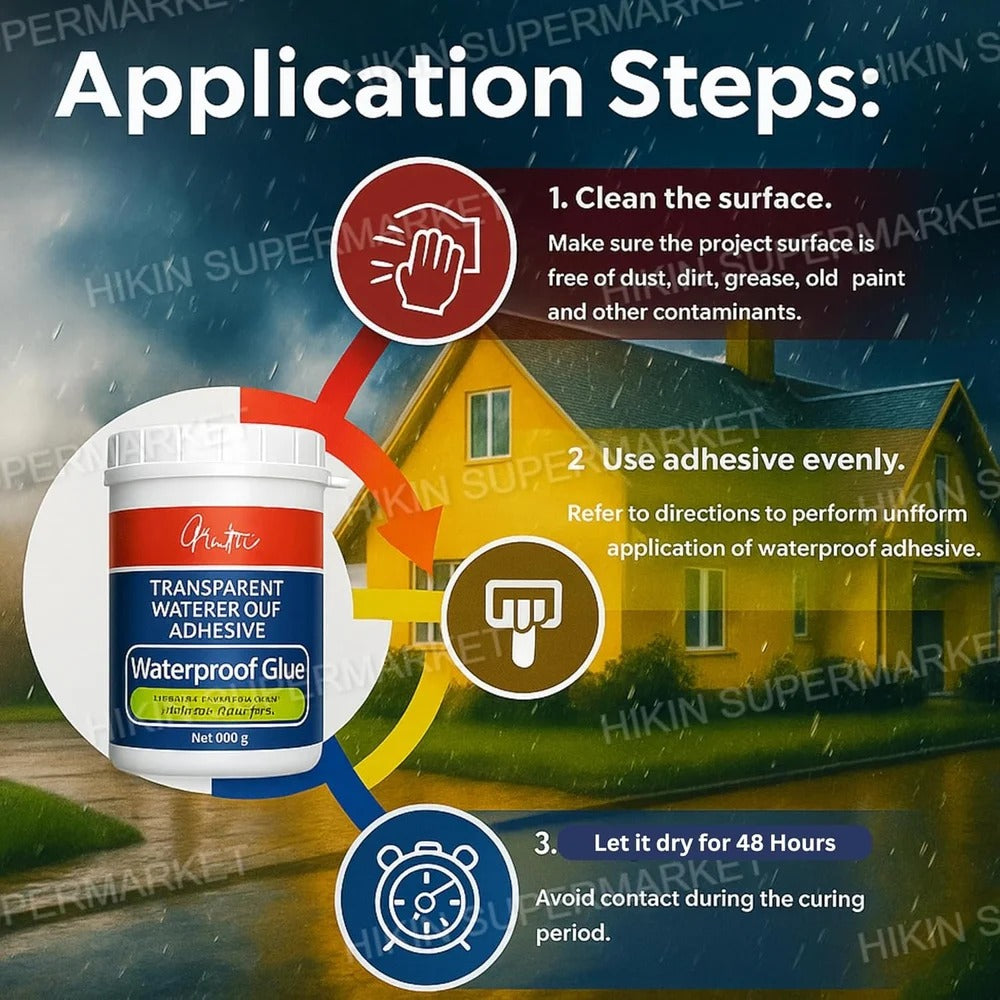 Magic Crack Seal Waterproof Glue with Brush -300g