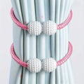 Pink (পিঙ্ক) Luxury Magnetic Curtain Tie Backs (2 পিস সেট)