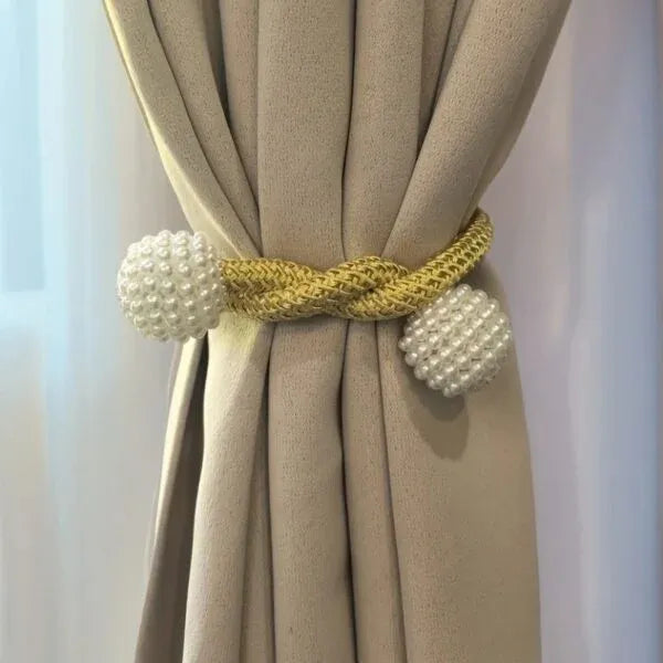 Camel (ক্যামেল) Luxury Magnetic Curtain Tie Backs (2 পিস সেট)