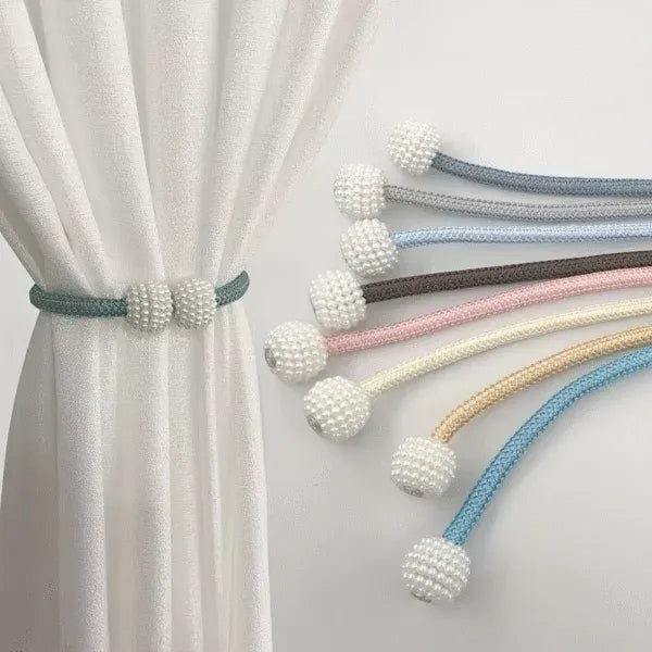 Green (সবুজ) Luxury Magnetic Curtain Tie Backs (2 পিস সেট)