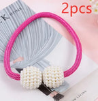 Pink (পিঙ্ক) Luxury Magnetic Curtain Tie Backs (2 পিস সেট)