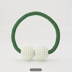Green (সবুজ) Luxury Magnetic Curtain Tie Backs (2 পিস সেট)