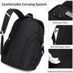 Luxury-Style Waterproof School Bag -[Black]