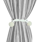 White (সাদা) Luxury Magnetic Curtain Tie Backs (2 পিস সেট)