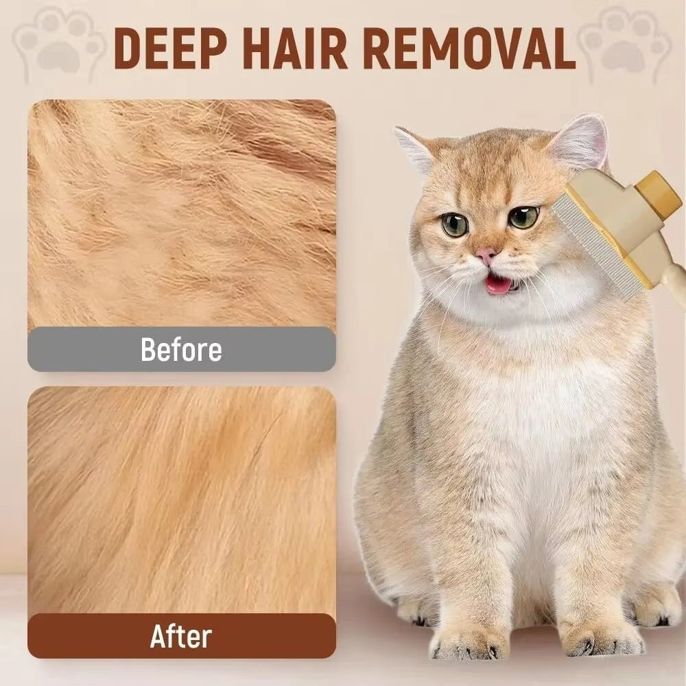 Stainless Steel Pet Grooming Brush- Dog and Cat Hair Remover