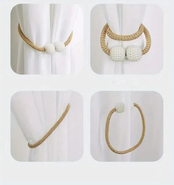 Master (মাস্টার) Luxury Magnetic Curtain Tie Backs (2 পিস সেট)