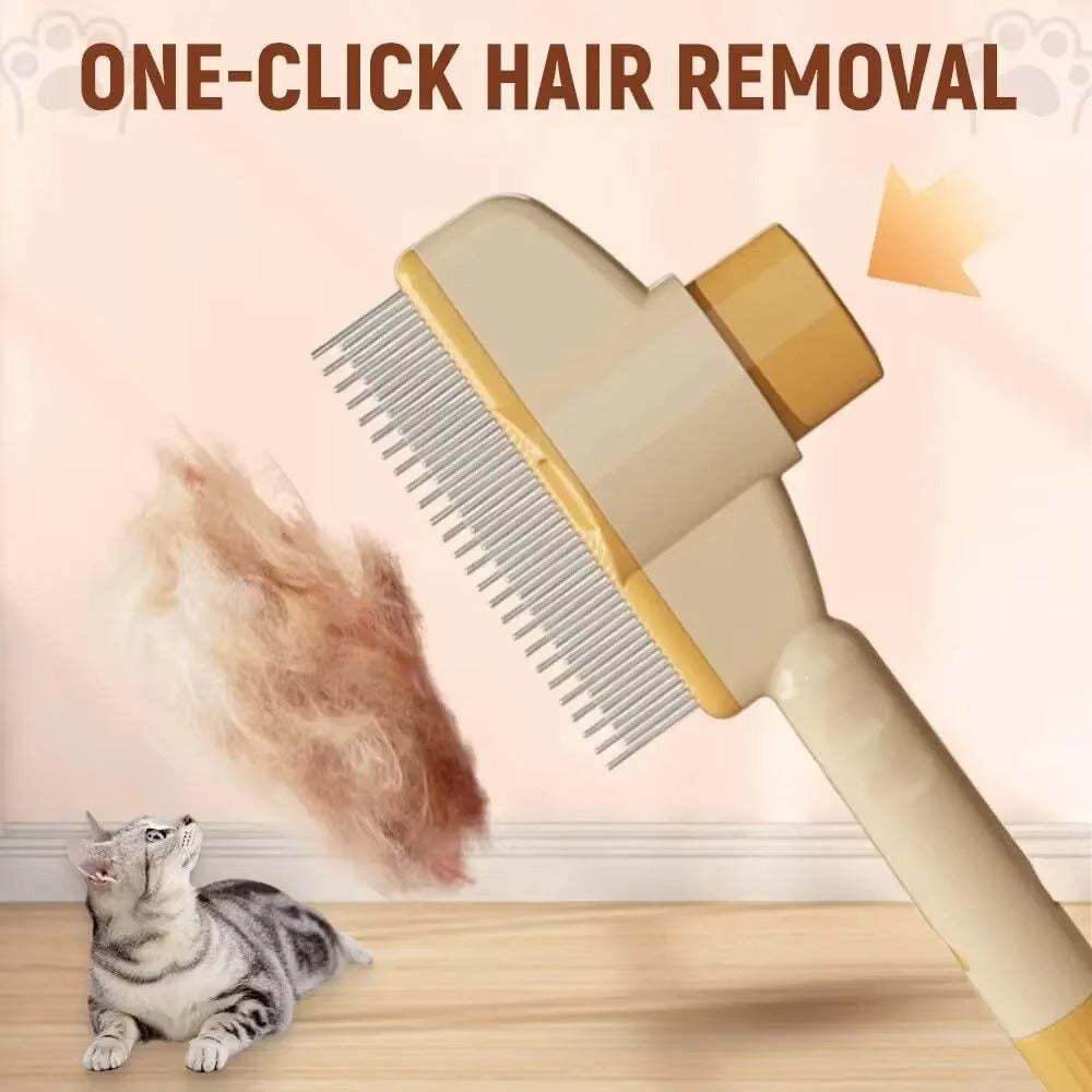 Stainless Steel Pet Grooming Brush- Dog and Cat Hair Remover