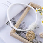 White (সাদা) Luxury Magnetic Curtain Tie Backs (2 পিস সেট)