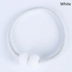 White (সাদা) Luxury Magnetic Curtain Tie Backs (2 পিস সেট)