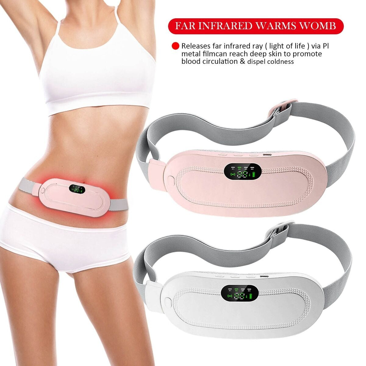 Heating pad for Period Pain & Vibration sliming Massage