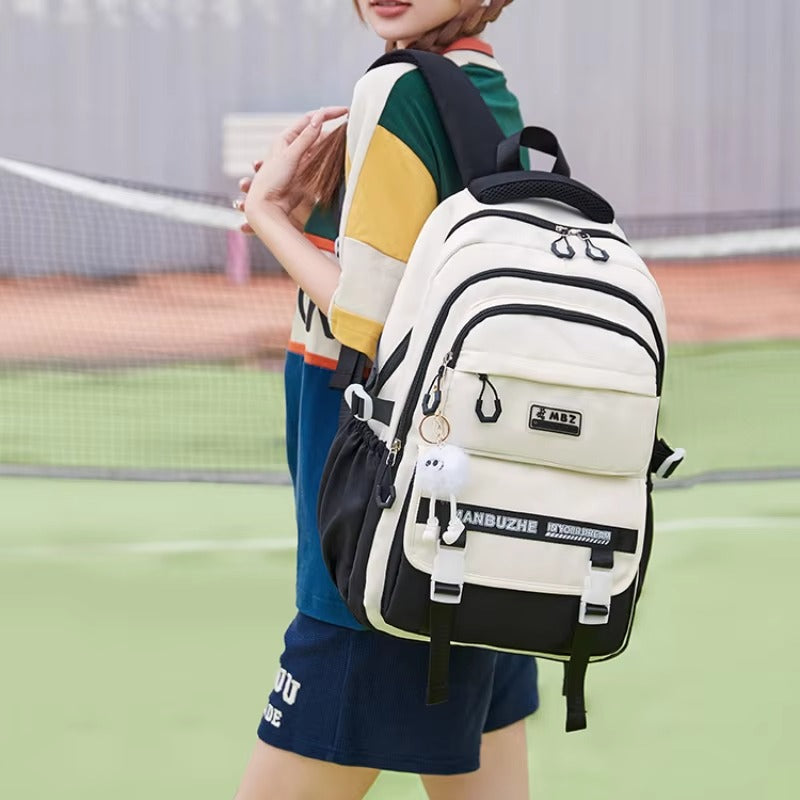Luxury-Style Waterproof School Bag -[Black -Version 02]