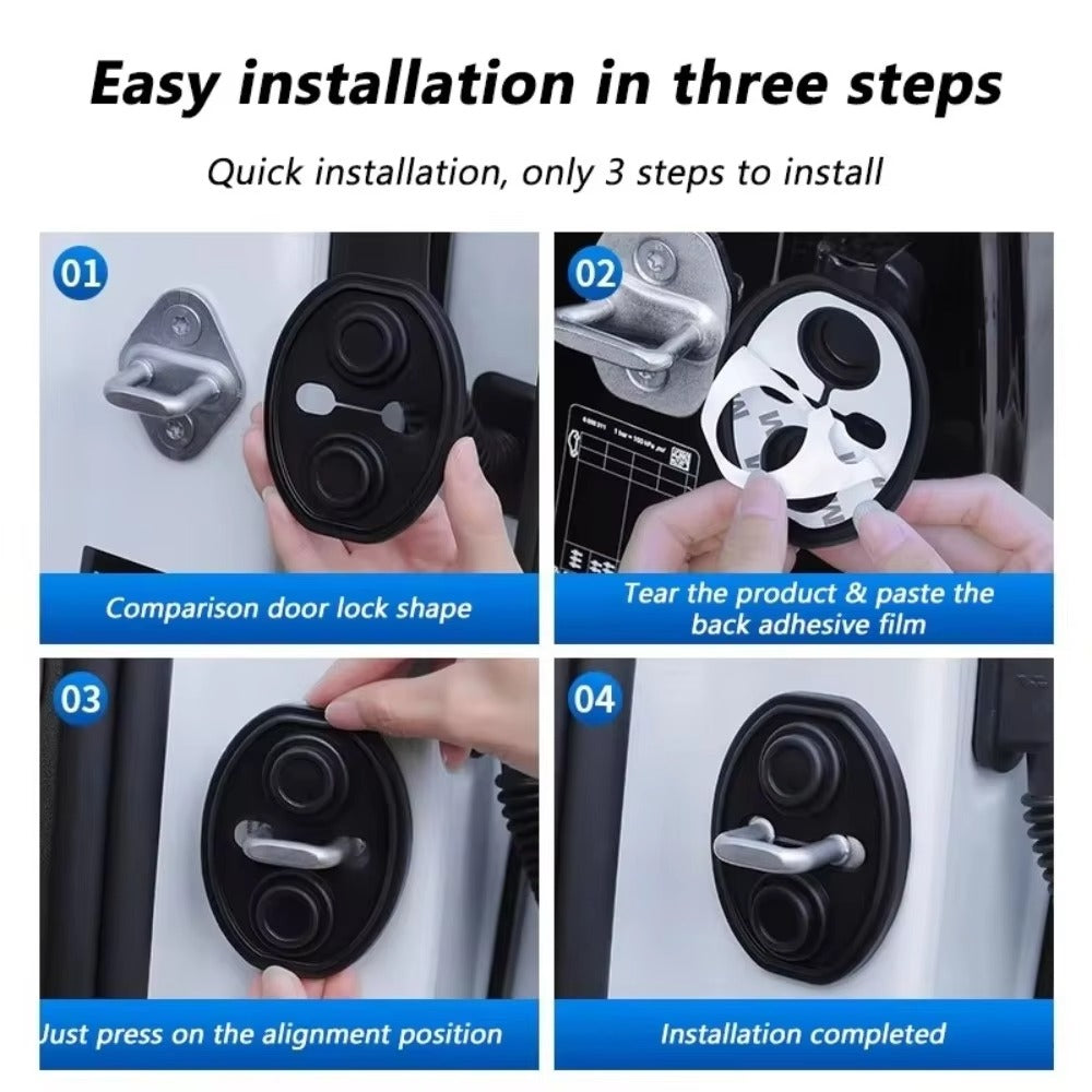 4Pcs- Car Silicone Door Lock Protector