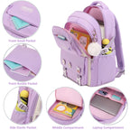 High-capacity Cute School Bag for Primary & High School -[Lavender]