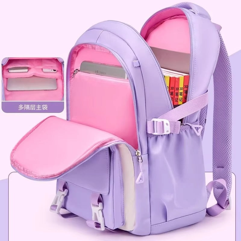 Luxury-Style Waterproof School Bag -[Purple]