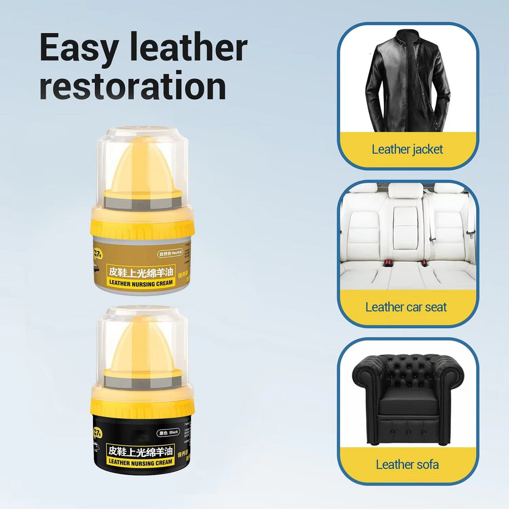 Leather Repair & Shoe Polish Cream -[Brown]