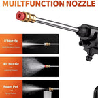 Portable High-Pressure Water Spray Gun (2 Batteries )