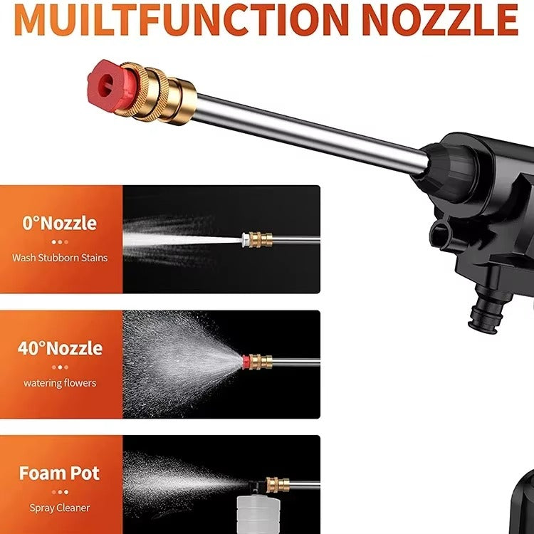 Portable High-Pressure Water Spray Gun (1 Batteries)
