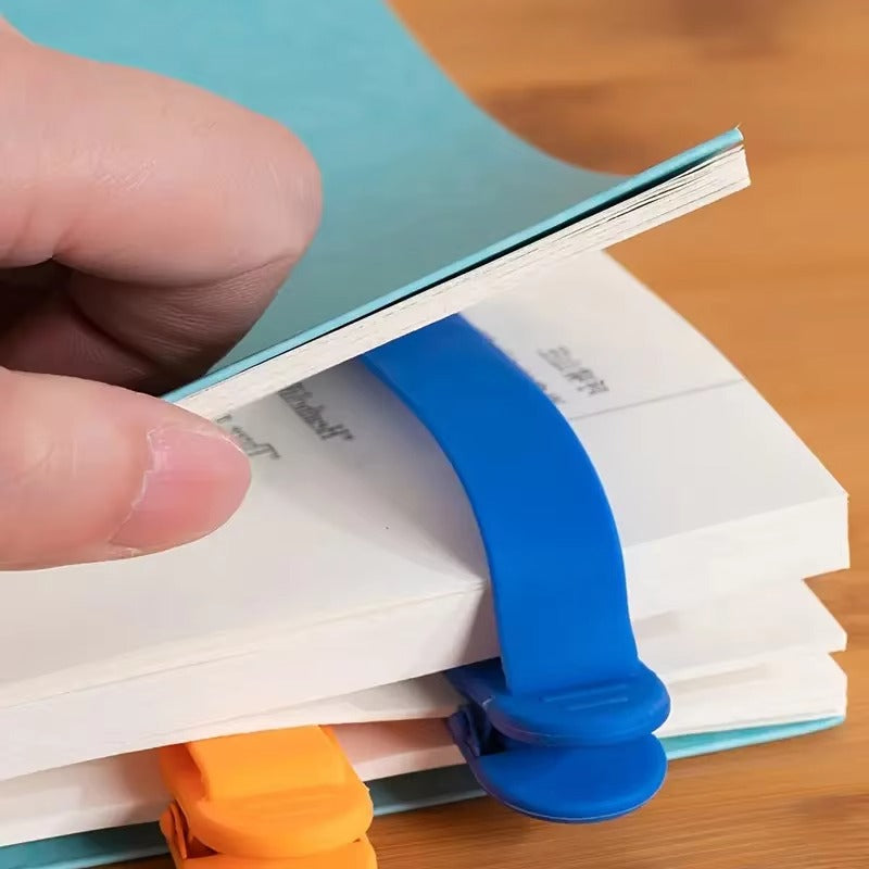 [6 pcs] Silicone Bookmarks Set