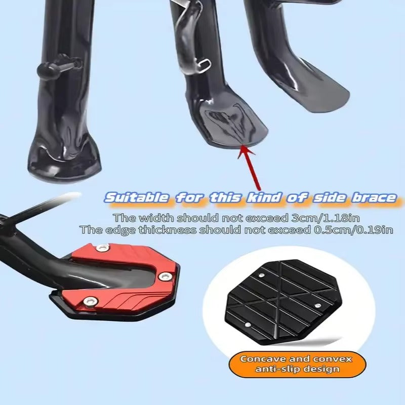 Red- Aluminum Bike Kickstand Extender