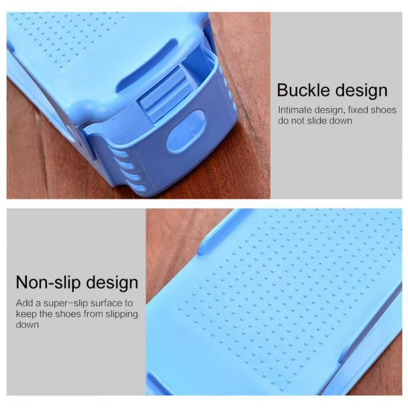 [4 Pcs] Multi-Color Shoe Slots Organizer