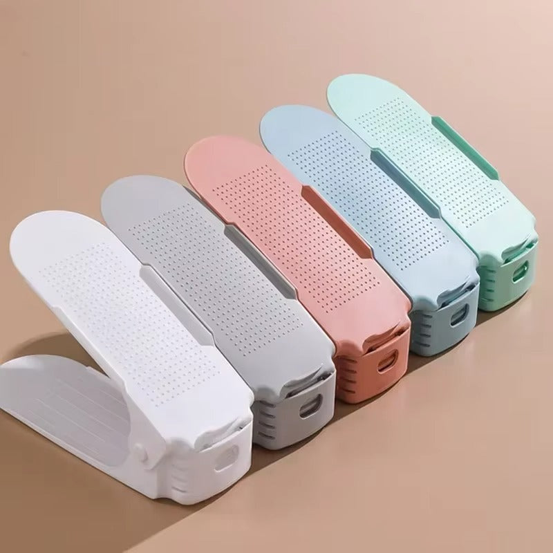 [4 Pcs] Multi-Color Shoe Slots Organizer