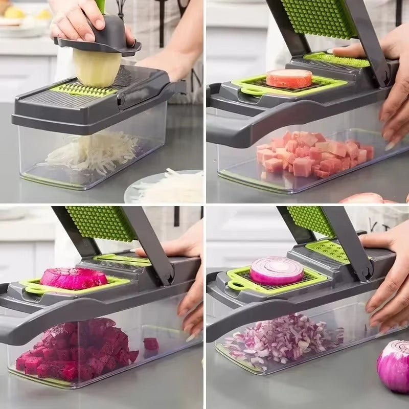 All-in-One 14/16-in-1 Vegetable Chopper & Food Slicer
