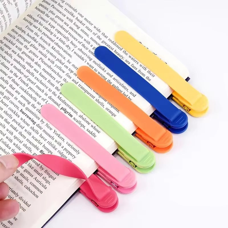 [6 pcs] Silicone Bookmarks Set