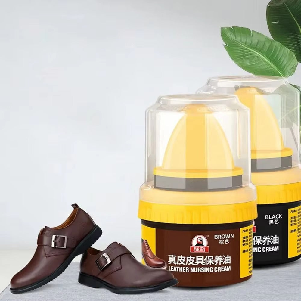 Leather Repair & Shoe Polish Cream -[Brown]