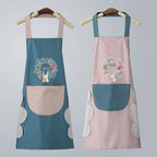 1PC Hand-wiping Apron Waterproof Oil-proof Unisex Kitchen Cooking Apron